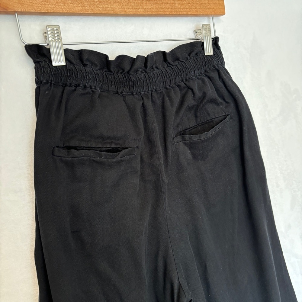 & Other Stories Stockholm womens black pull on wide leg high rise‎ pants size 4 - Picture 7 of 9